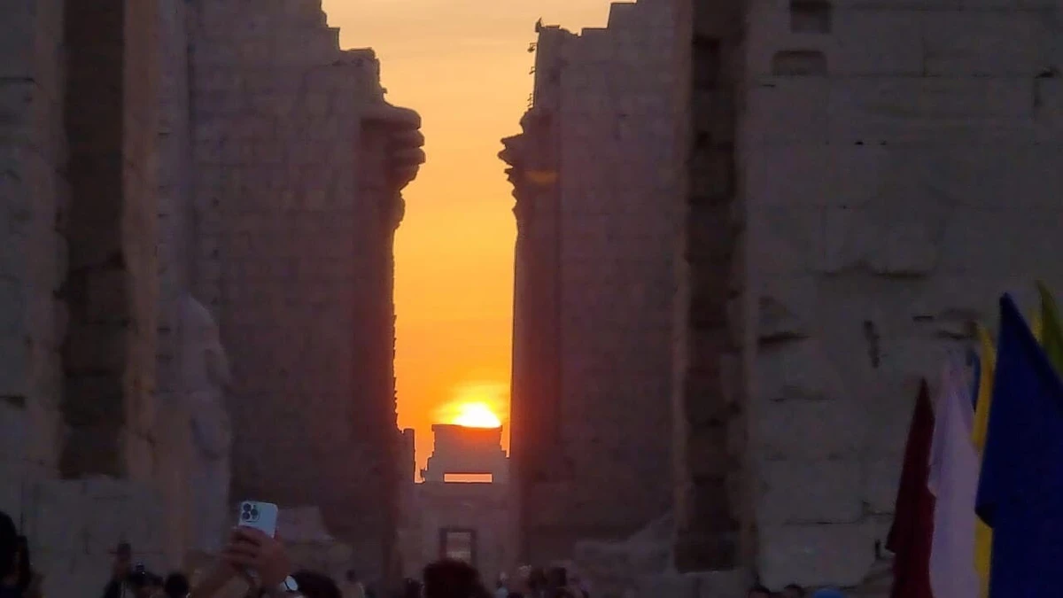 Sun-tastic! Tourists flock to see solar phenomenon at Egypt’s Karnak temples