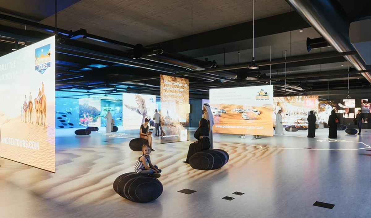 Imagination incorporated QR codes to make the experience more interactive. After scanning the QR code, visitors were able to learn more about activities under that theme and book ones that interested them. (Supplied)