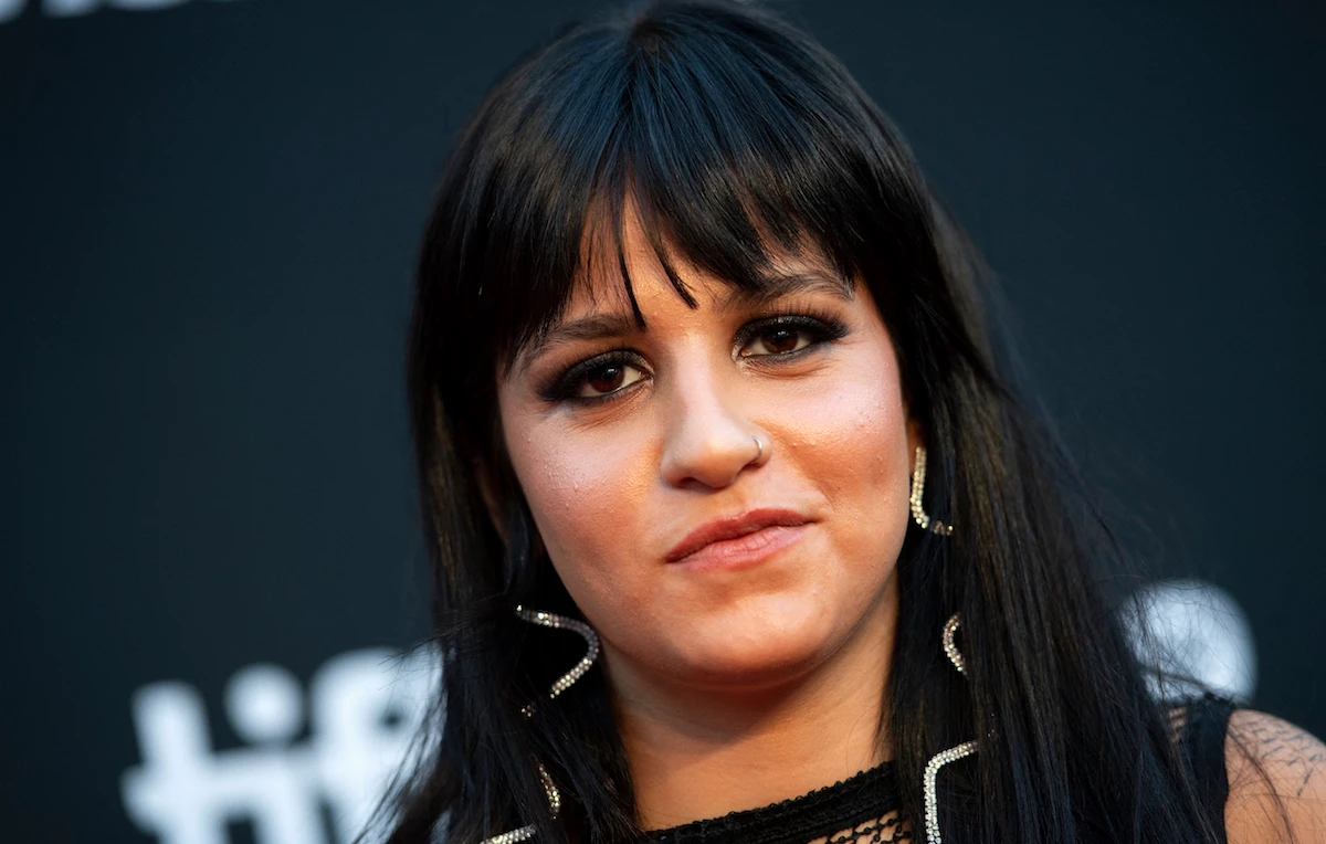 Sarah Mardini at the premiere of ”The Swimmers" , based on her story as a Syrian asylum seeker. (File/AFP)