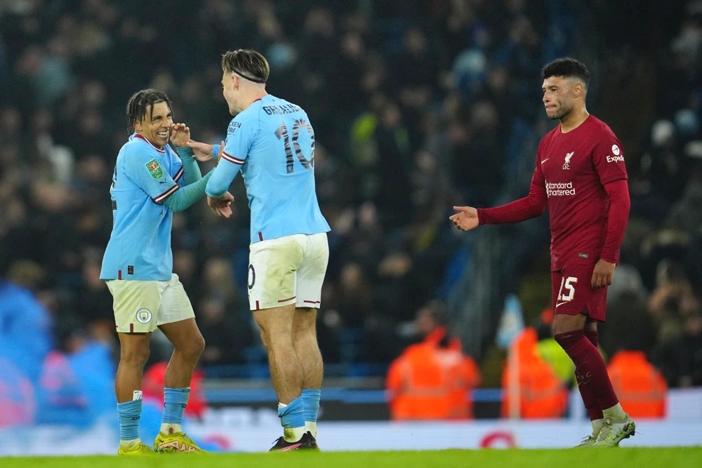 Premier League champions City led twice. (AP)