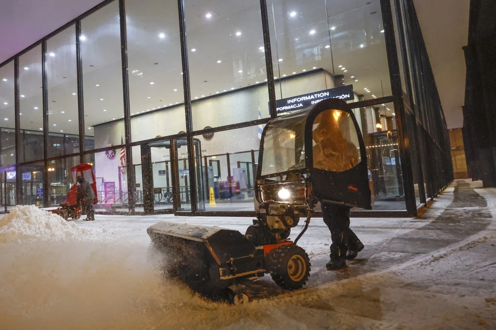 The snow storm could also upend motorists’ plans to travel during Christmas and New Year, curbing gasoline consumption (AFP)
