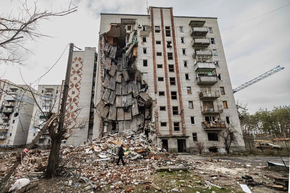 The massive bill wraps together 12 appropriations bills, aid to Ukraine and disaster relief for communities recovering from hurricanes, flooding and wildfires. (AFP)