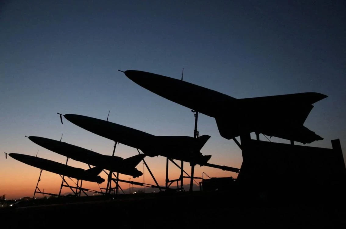 A view of drones during a military exercise in an undisclosed location in Iran, in this handout image obtained on August 24, 2022. (Reuters)