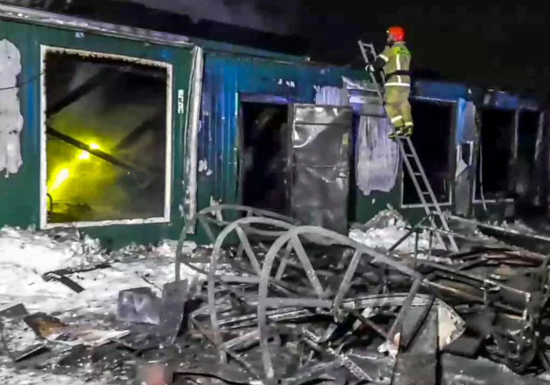 A fire erupted overnight in a private nursing home in the Siberian city of Kemerovo, killing 20 people, Russia's emergency services said.(AFP)