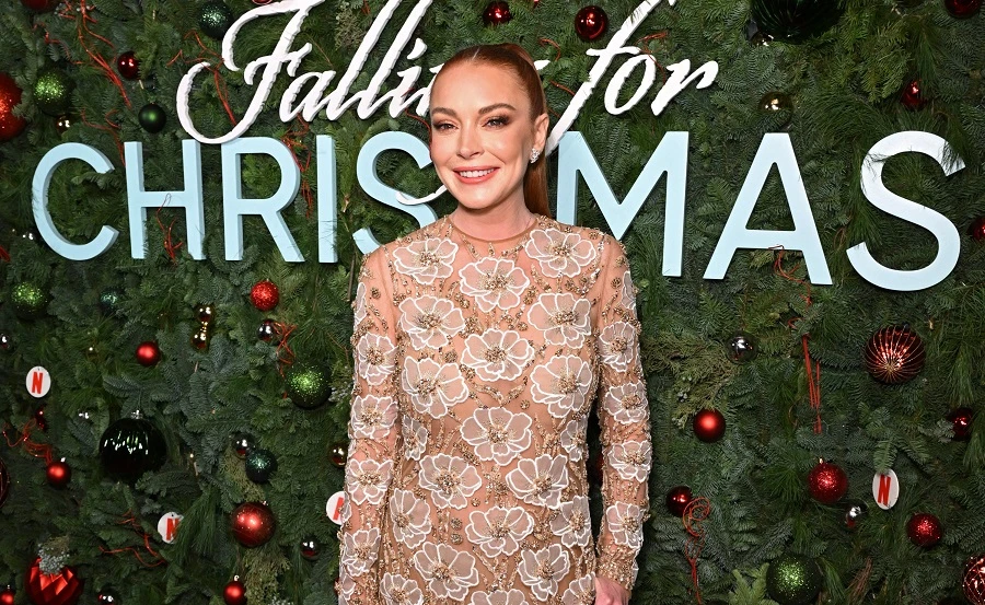 The actress recently starred in her comeback movie for Netflix called “Falling for Christmas.” (AFP)