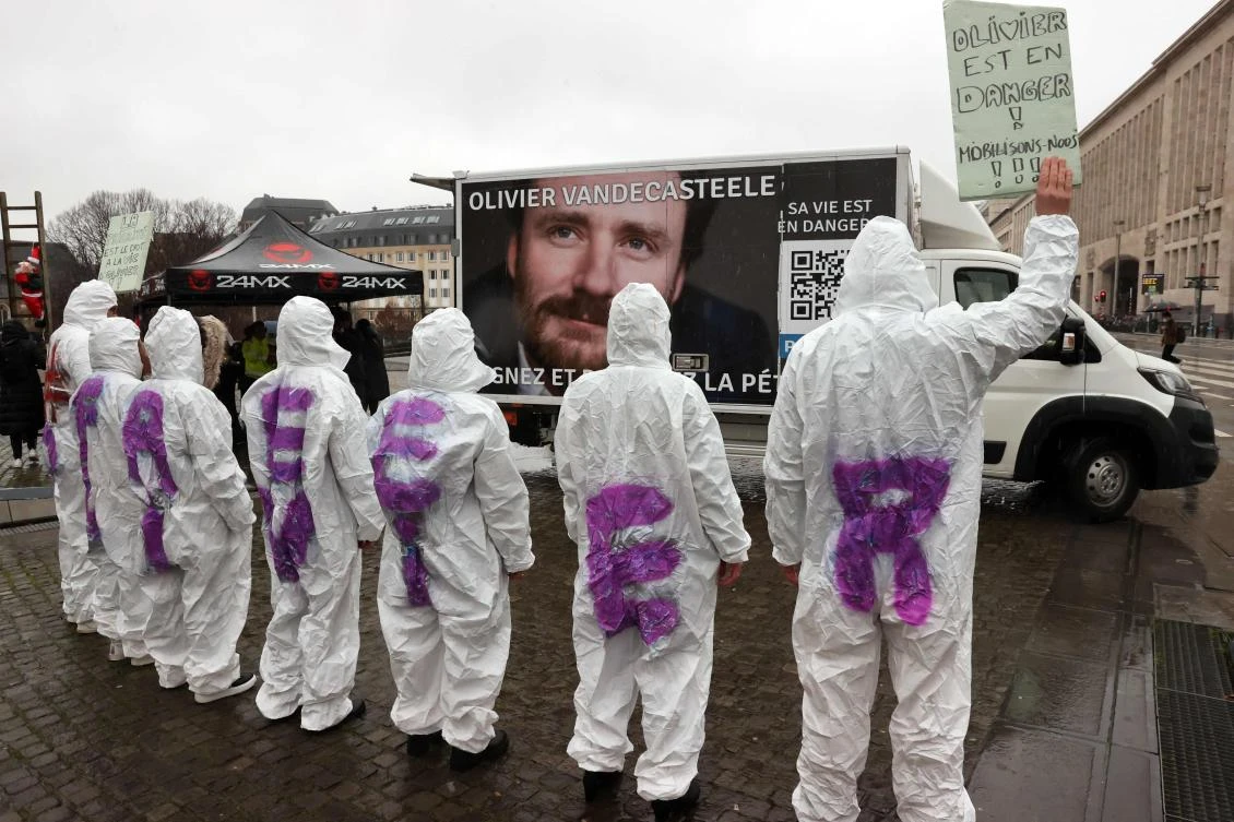 Demonstration for Belgian held in Iran calls for his release