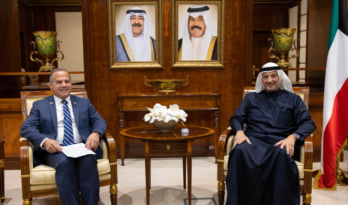 The meeting reviewed the two countries’ bilateral relations and cooperation, which have grown stronger over the past six decades. (Kuwait Foreign Ministry)
