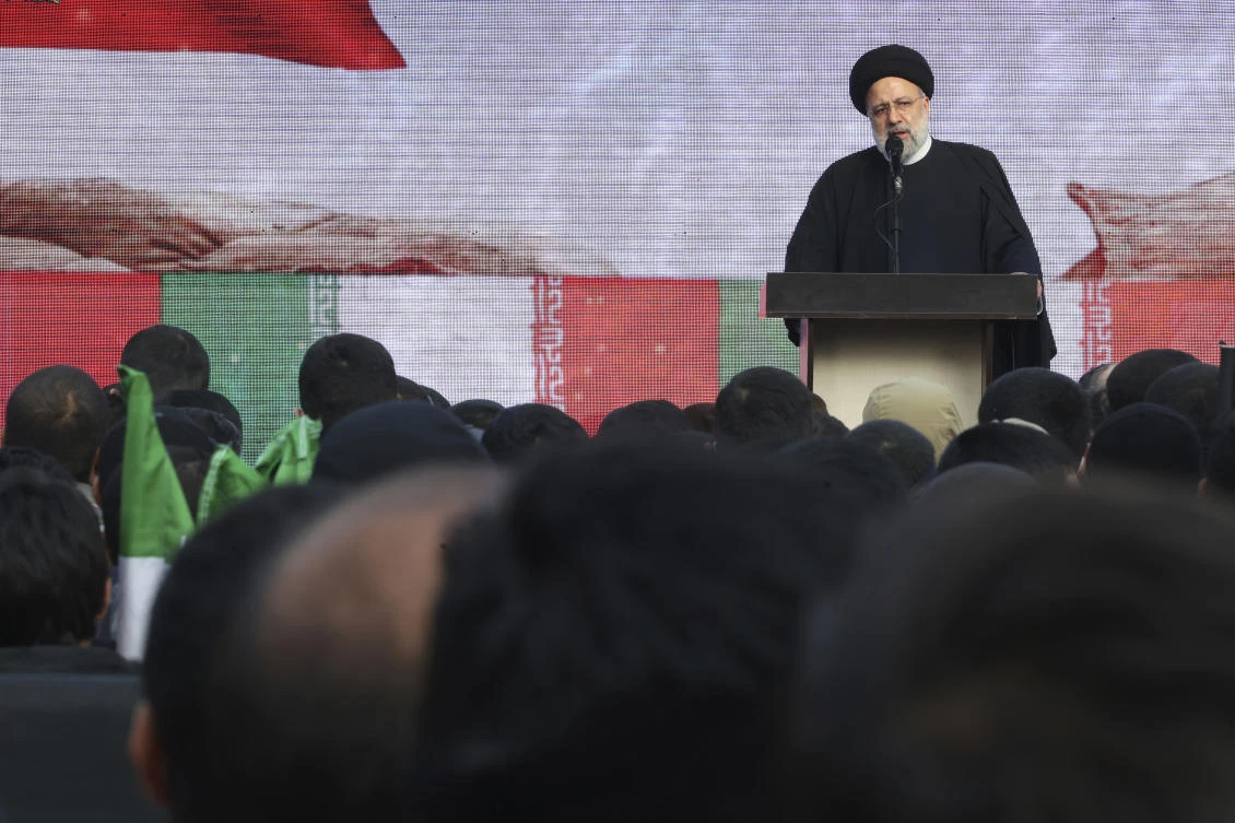 Iranian President Ebrahim Raisi speaks in Tehran, Iran, Tuesday, Dec. 27, 2022. (File/AP)