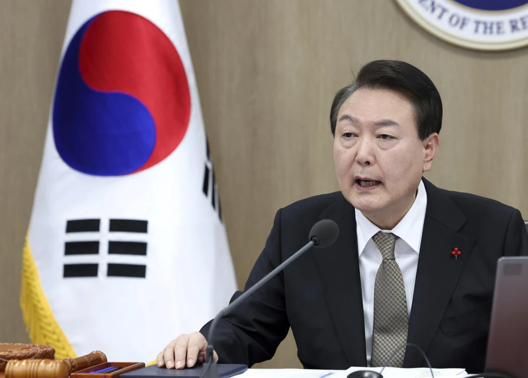 President Yoon Suk-yeol said that South Korea should ensure that Pyongyang ‘realize that provocations are always met with harsh consequences.’ (Yonhap via AP)
