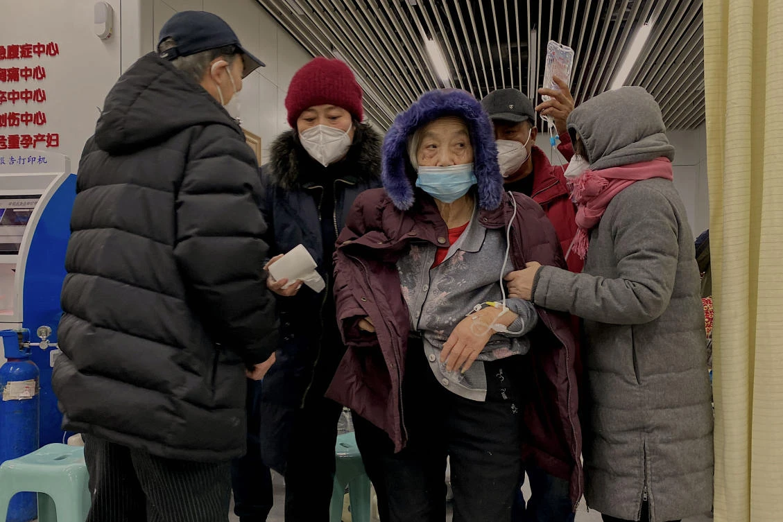 China’s hospital have been overwhelmed by an explosion in cases after Beijing began unwinding hard-line controls that had torpedoed the economy and sparked nationwide protests. (File/AFP)