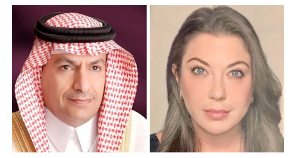 Jamal Al-Kishi, CEO of GIB, and Laila Danesh, managing director at FinMark.
