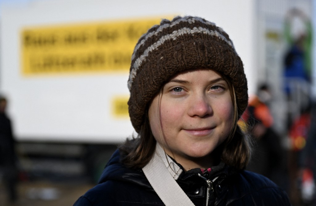 Greta Thunberg was on the front lines with thousands protesting the expansion of a coal mine in Germany, Jan. 17 2023 (File/AFP)