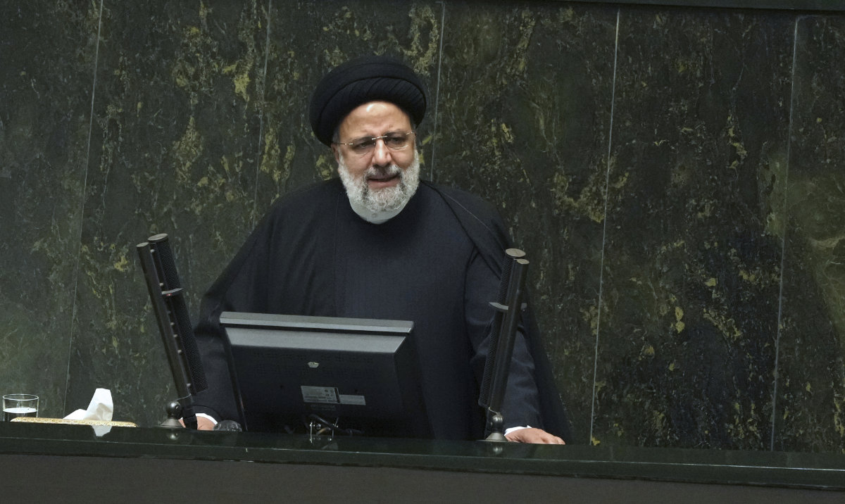 Iranian President Ebrahim Raisi. (AP)