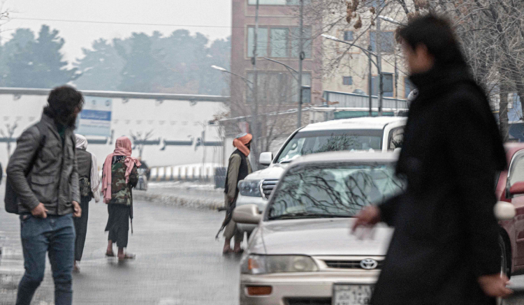 Members of Taliban security force stand guard in Kabul on January 11, 2023. (AFP)