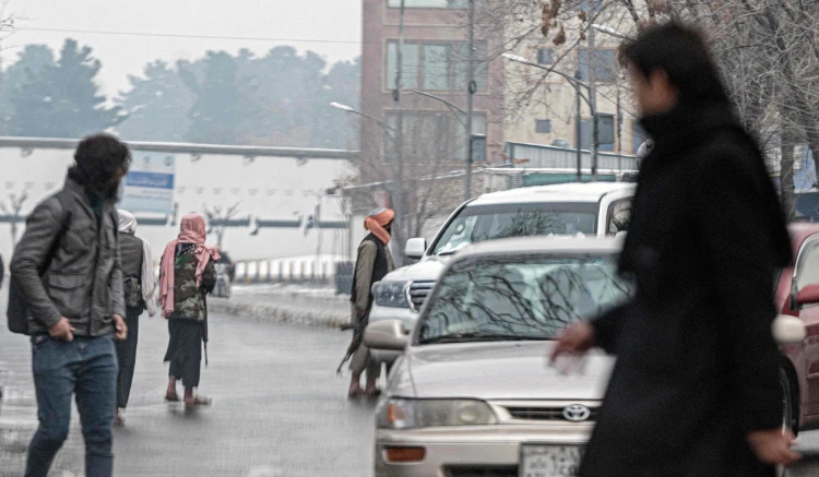 Members of Taliban security force stand guard in Kabul on January 11, 2023. (AFP)