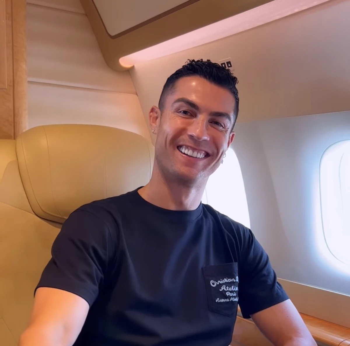 Portuguese superstar Cristiano Ronaldo is arriving in Riyadh Monday evening. Credit: @cristiano