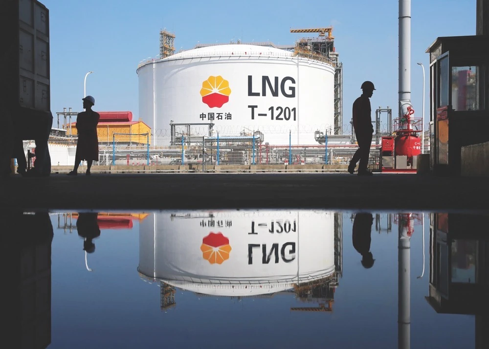 State energy officials have estimated that in 2022 China’s annual demand for natural gas may have fallen for the first time in two decades. (Reuters)