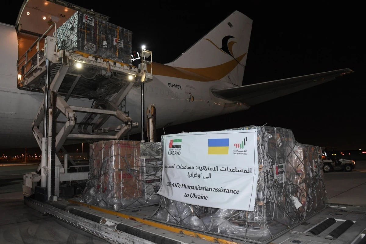 The UAE earlier announced sending a shipment of 2,500 household generators to support Ukrainian civilians battling winter amid the war. (WAM)