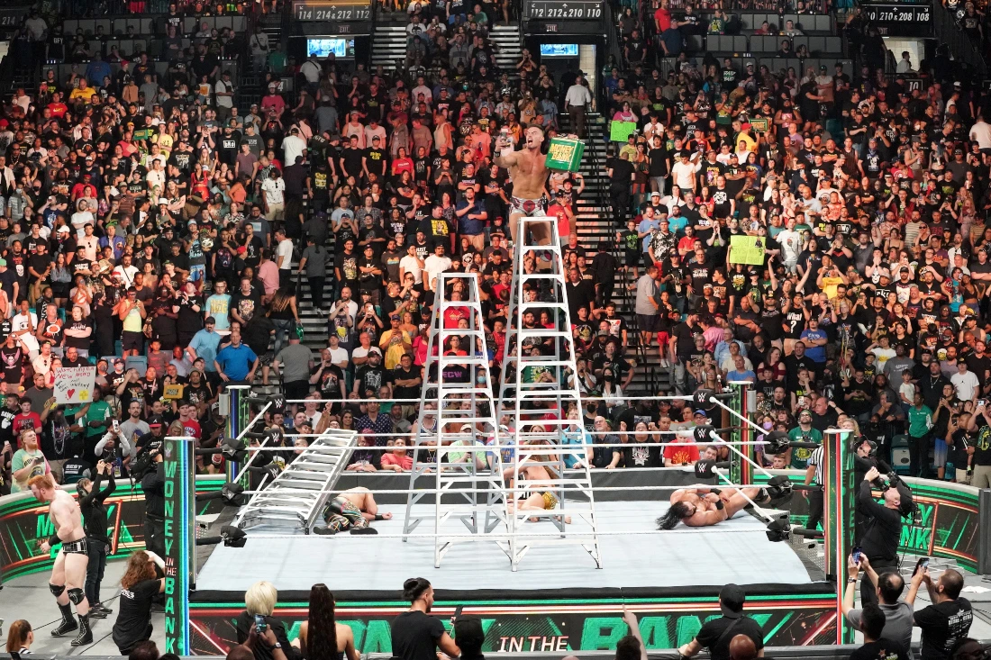 Money in the Bank will bring the “ladder matches” to the UK for the first time. (Supplied)