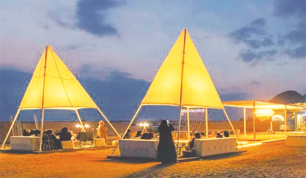 Visitors can now rent elegant and cozy tents for a few hours in Dhahran. it’s the perfect spot to take a step back, rejoice in the winter air, and sip a warm drink while chatting under the benevolent stars. (Supplied)