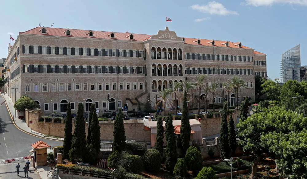 General view of the government palace in Beirut, Lebanon, August 10, 2020. (REUTERS)