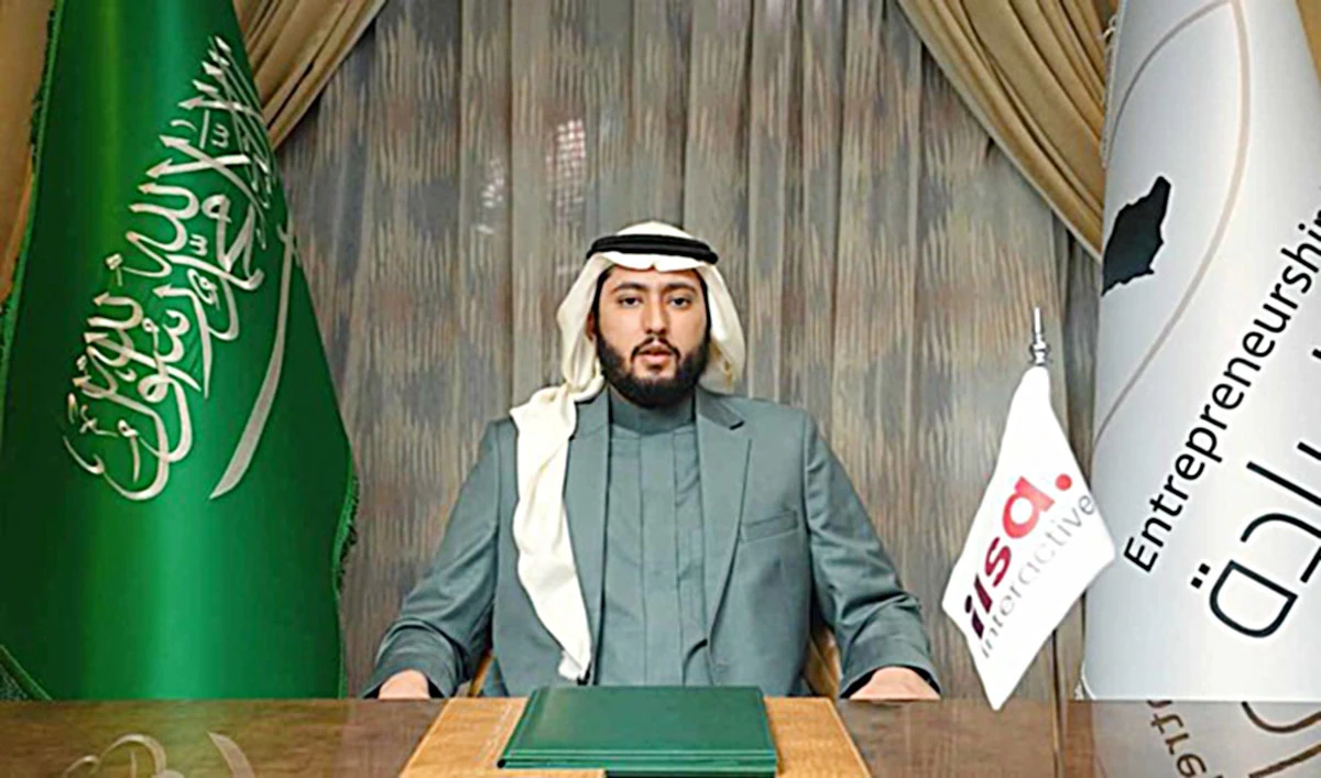 Prince Fahad bin Mansour during the closing ceremony of Pakistan’s largest tech conference, Future Fest 2023, on Sunday. (ILSA Interactive)