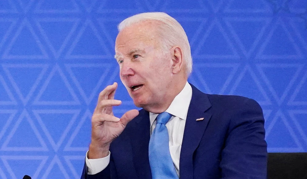 U.S. President Joe Biden speaks during a bilateral meeting with Canadian Prime Minister Justin Trudeau at the North American Leaders' Summit in Mexico City, Mexico, January 10, 2023. (REUTERS)
