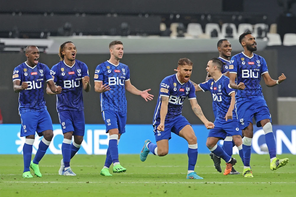 Al-Hilal quickly took control against the hosts, who would have moved into the top half of the table with a win.(AFP)