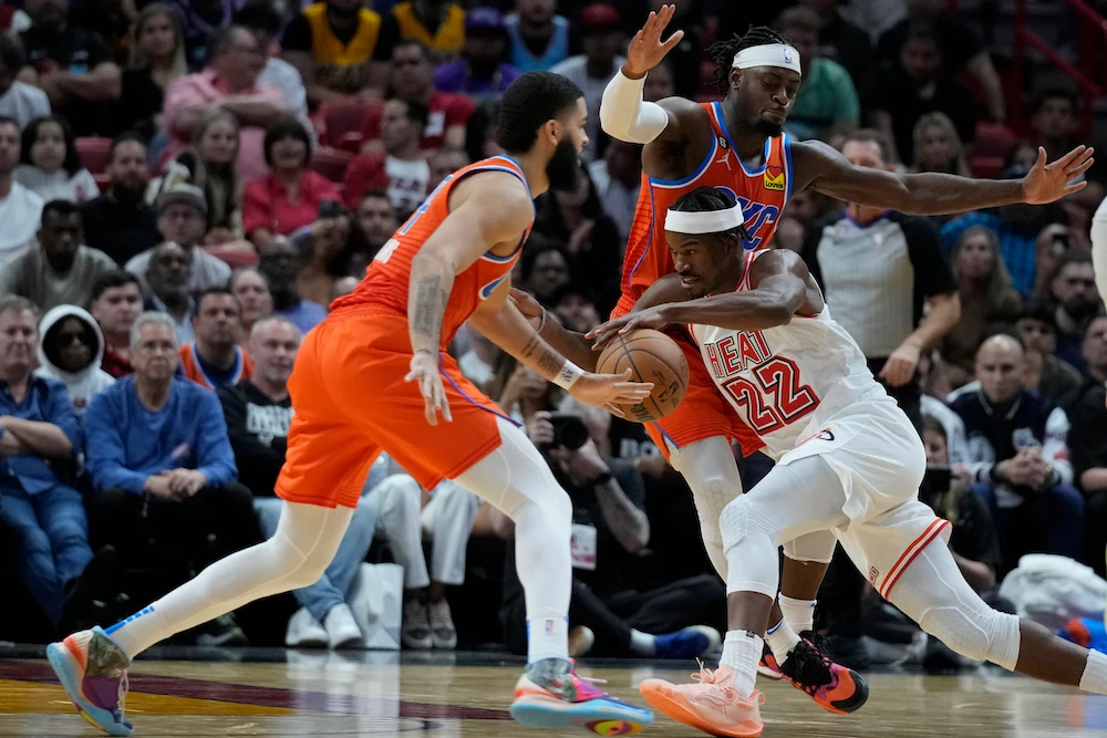 Butler stars as Heat break free-throw record to down Thunder