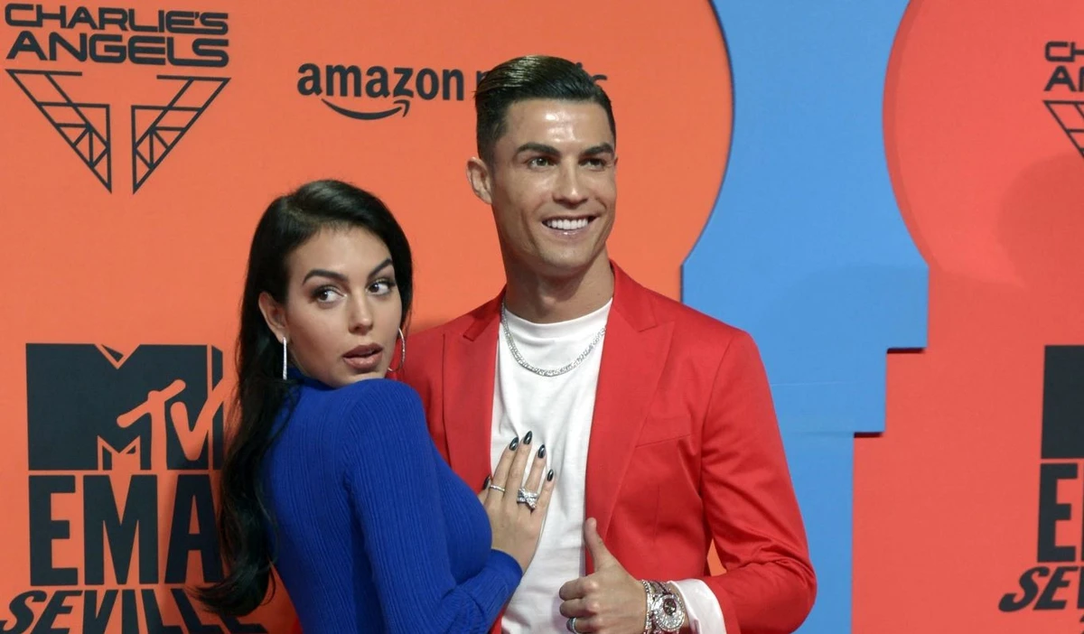 Georgina Rodriguez and Cristiano Ronaldo now call Saudi Arabia home. (AFP)