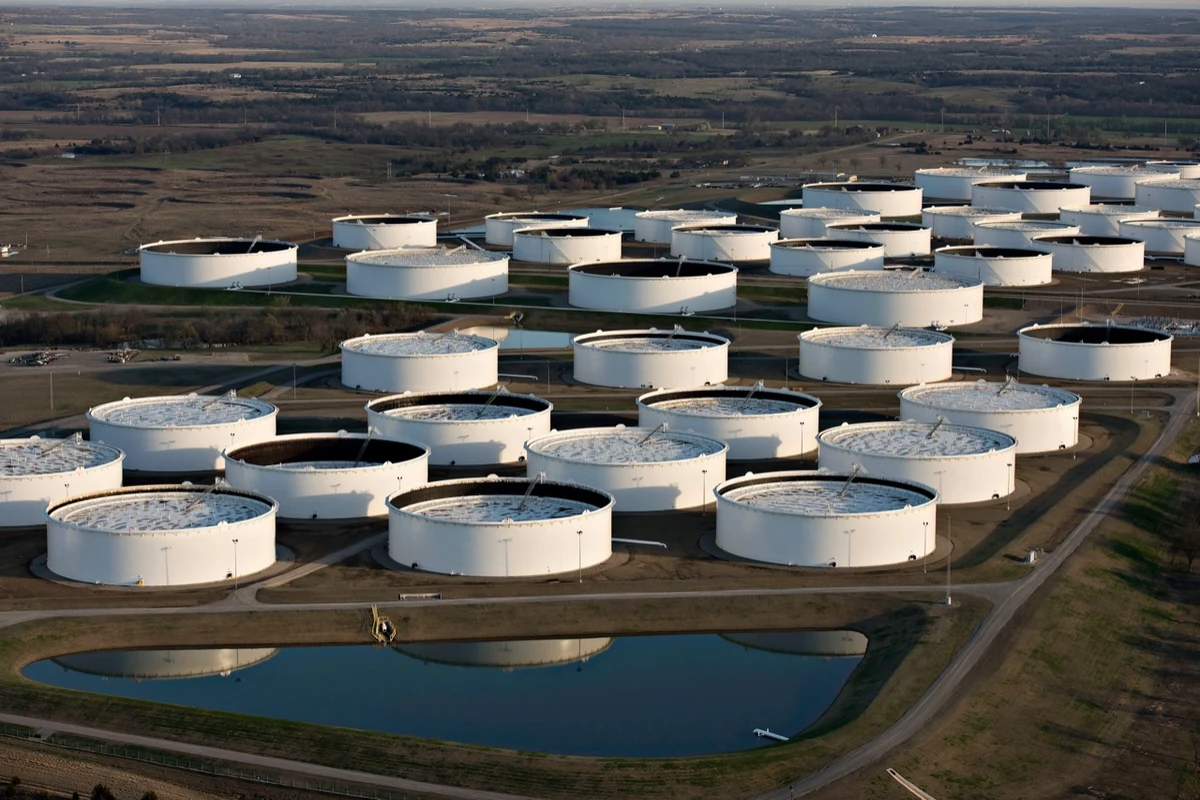 Crude stocks at the Cushing, Oklahoma, delivery hub rose by 3.6 million barrels to 31.4 million, the highest since January 2022, the data showed. File
