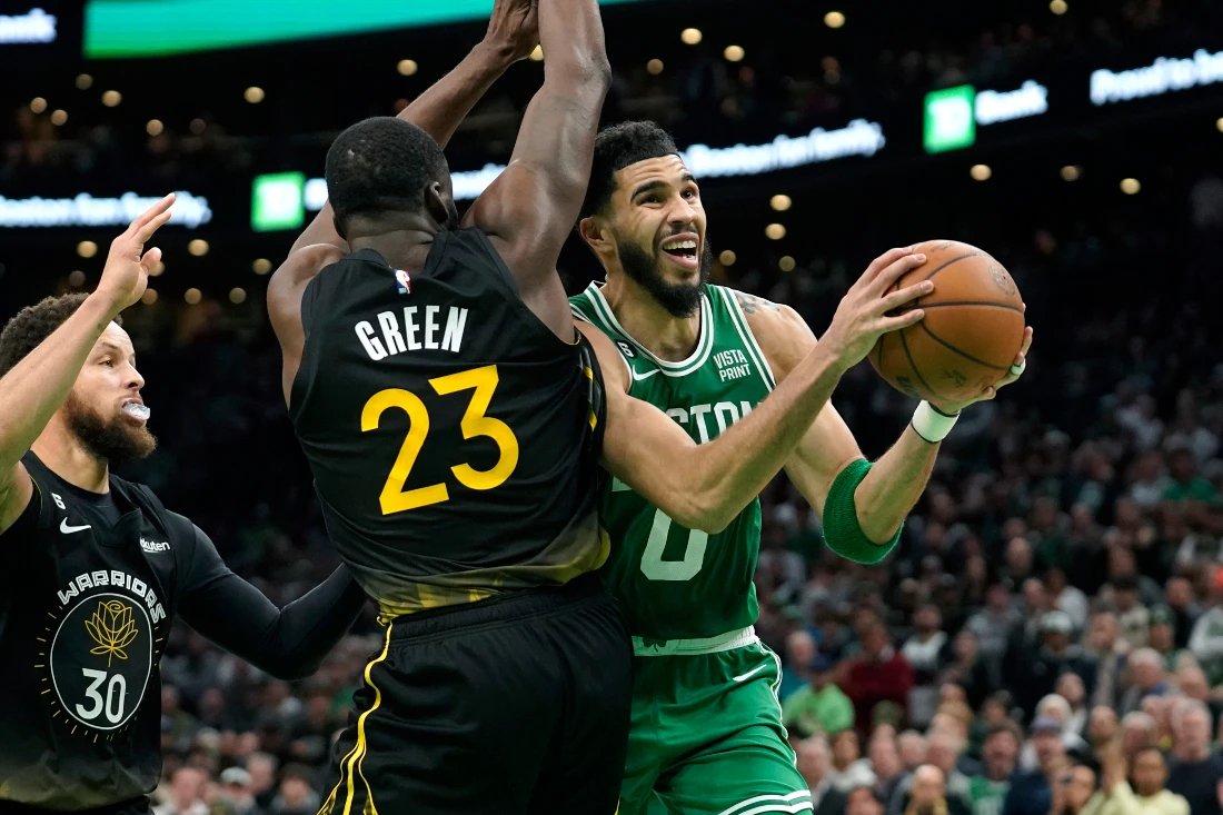 Celtics down Warriors in NBA Finals rematch, Bulls shine in Paris