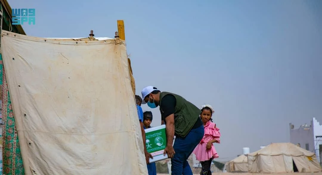 This comes within the food assistance project, provided by Saudi Arabia through KSRelief for needy families in Yemen. (SPA)