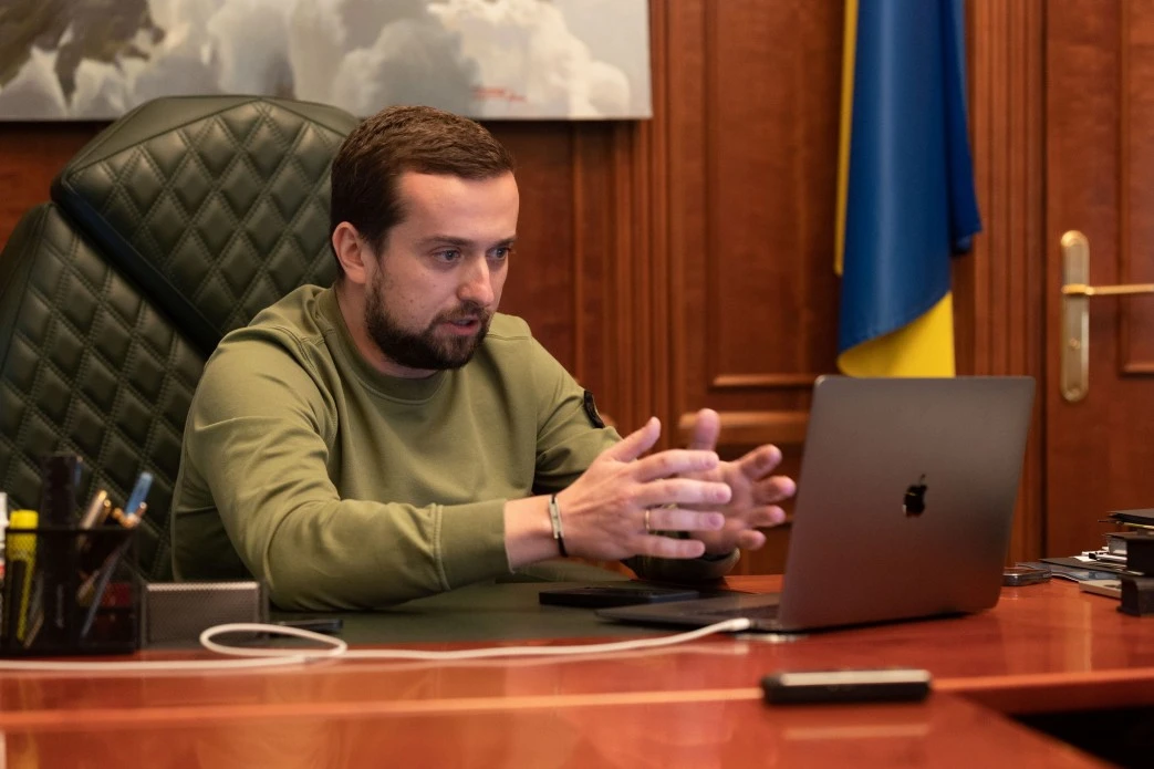 Kyrylo Tymoshenko, 33, had been the deputy head of presidential office since 2019, overseeing regions and regional policies. (Photo: Ukraine's official presidential website)