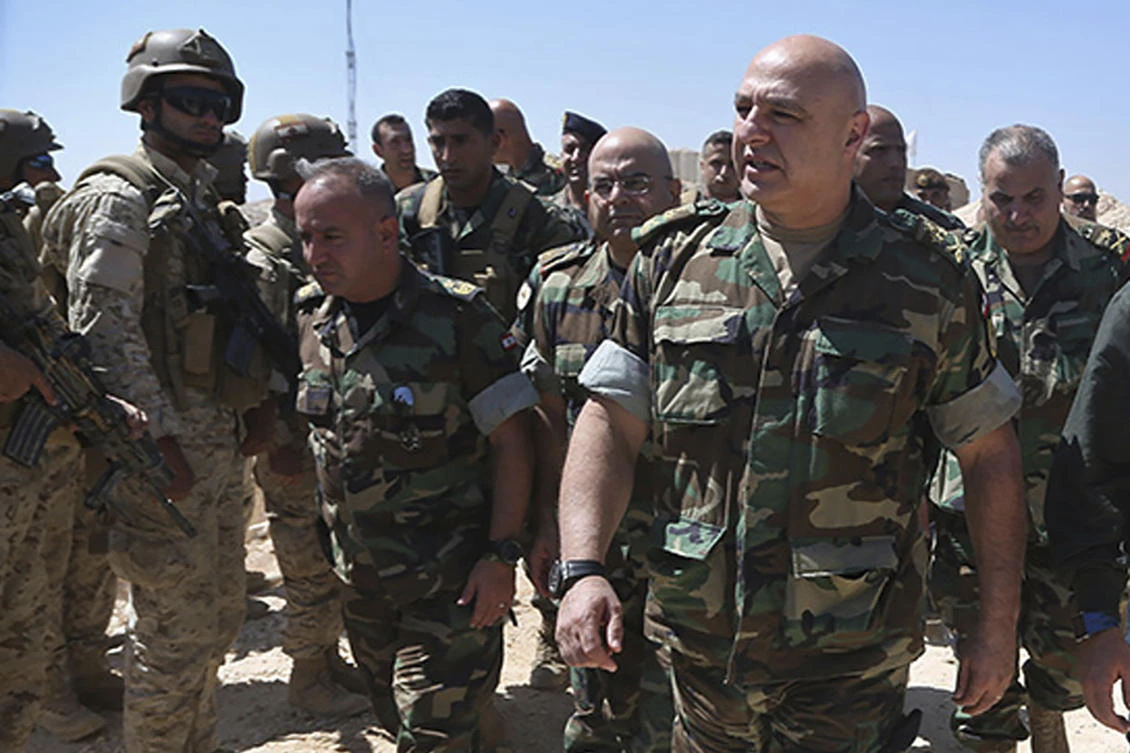 The United States is rerouting $72 million of America's assistance to Lebanon to help the cash-strapped government pay wages of its soldiers and police officers. (Lebanese Army Website via AP)