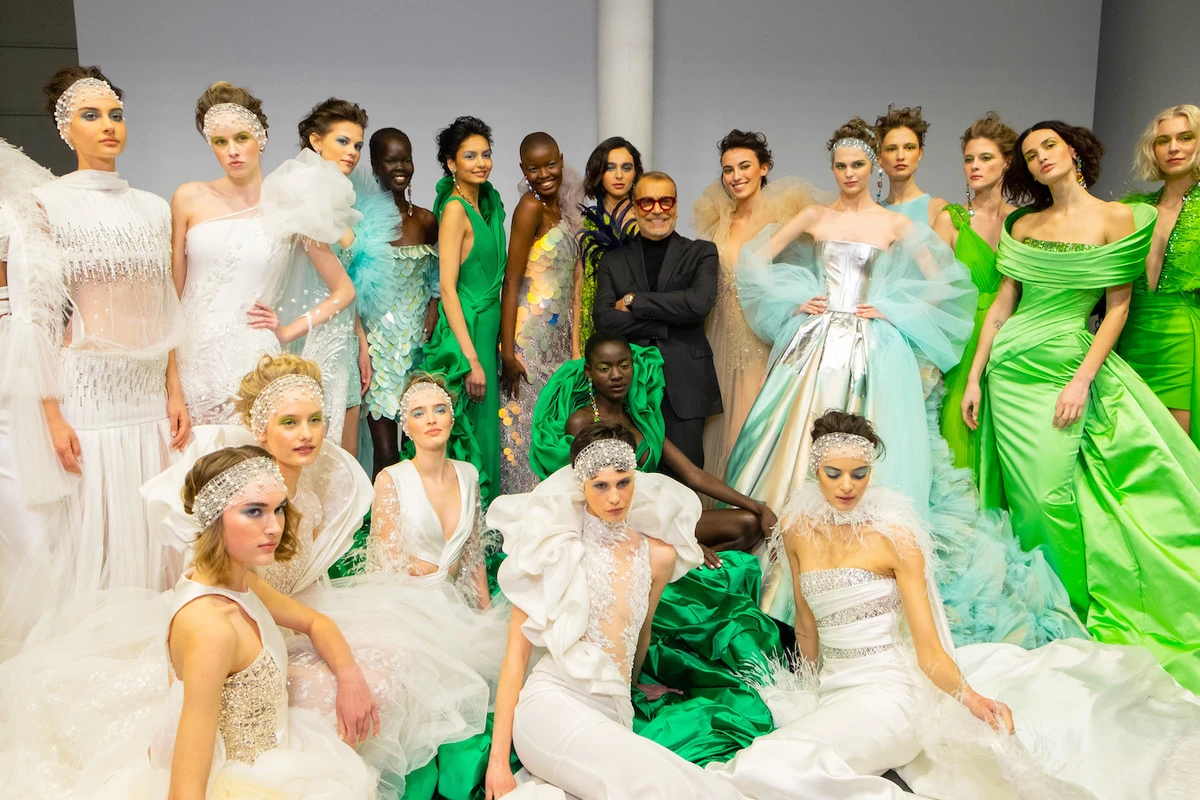 Lebanese couturier Georges Chakra was the latest to present his new collection on the sidelines of Paris Haute Couture Week in the French city. (Getty Images)