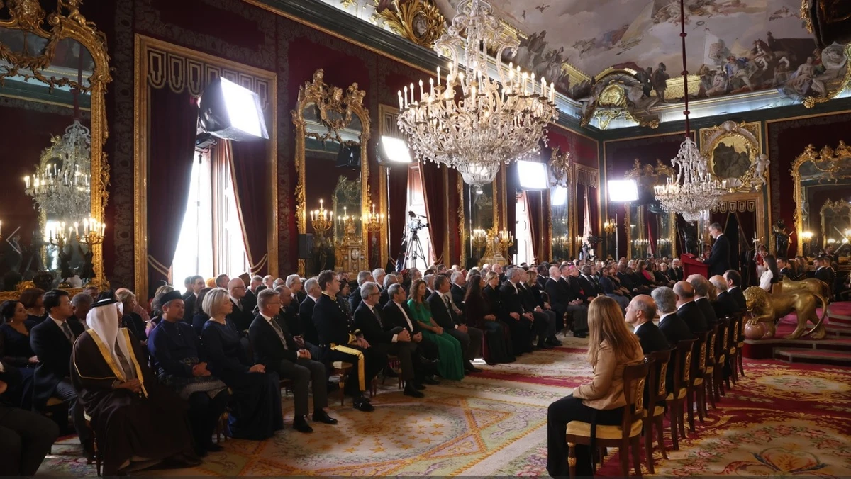 Annual reception hosted by Spain’s King Felipe VI for the diplomatic corps in Madrid on Jan. 25, 2023. (KUNA)