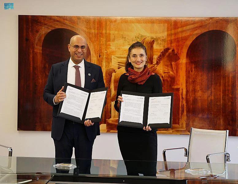 The agreement was signed in Rome by Saudi EXIM Bank CEO Saad bin Abdul Aziz Alkhalb and SACE CEO Alessandra Ricci. (SPA)