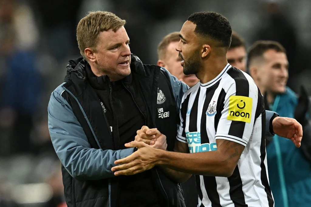 Eddie Howe admits improving his Newcastle United starting XI (AFP)