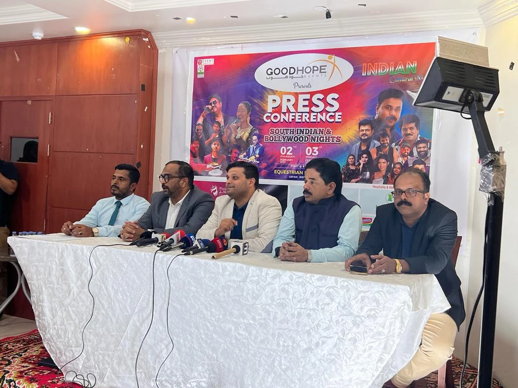 This was announced recently by Junaise Babu, chairman of Good Hope Events, at a press conference with the attendance of various media representatives from Saudi Arabia, India, Pakistan and Bangladesh. (Arab News)