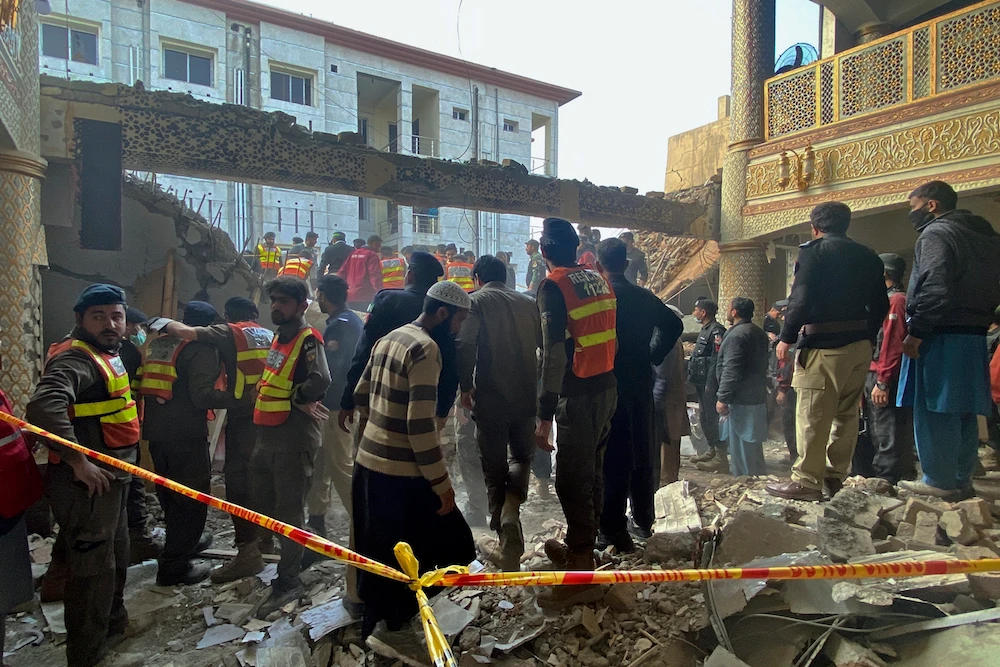 93 killed, 157 wounded, as suicide blast rips through Pakistan police mosque