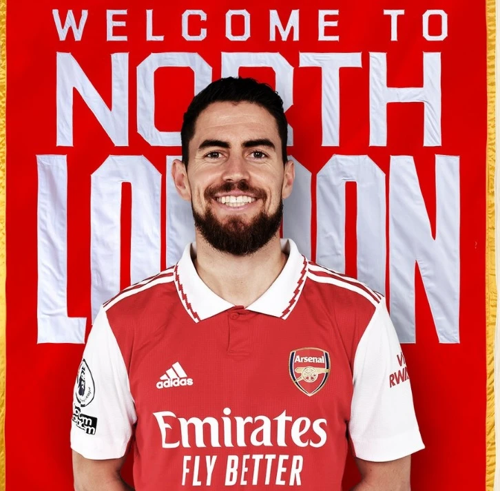 "Welcome to The Arsenal, Jorginho," the club said in a post on their official Twitter account. (Twitter@Arsenal)