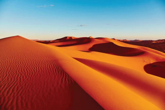Red sand dunes