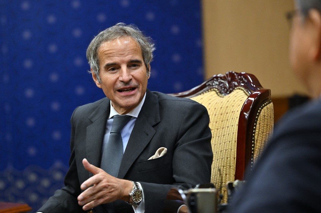 IAEA Director-General Rafael Grossi has warned of every limit existing in the JCPOA being violated by Iran (File/AFP)