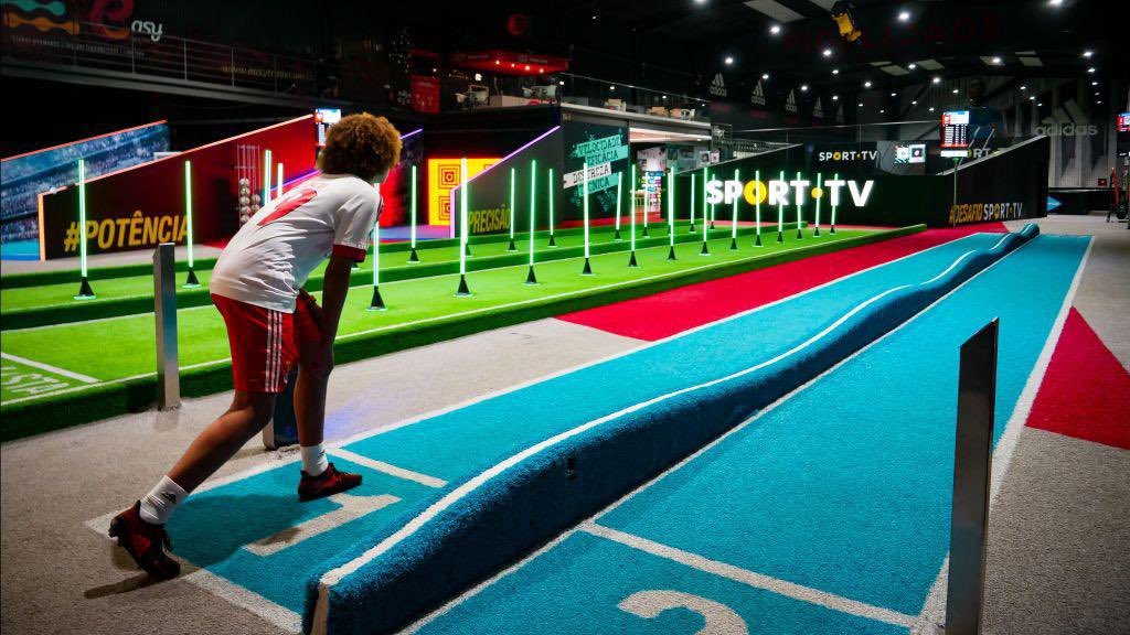 At the platform, players can train, compete and keep track of their real-time performance data within different stations in the park (Twiter)