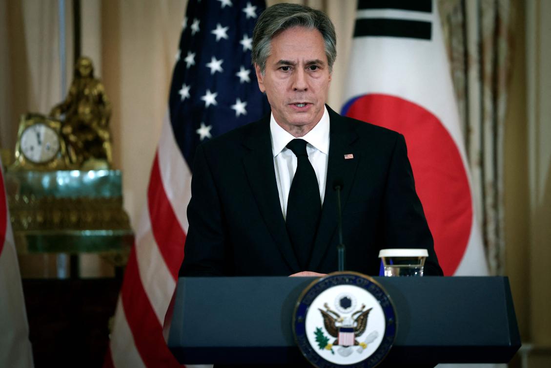 US Secretary of State Antony Blinken spoke to his Turkish counterpart by phone following the earthquake. (AFP)