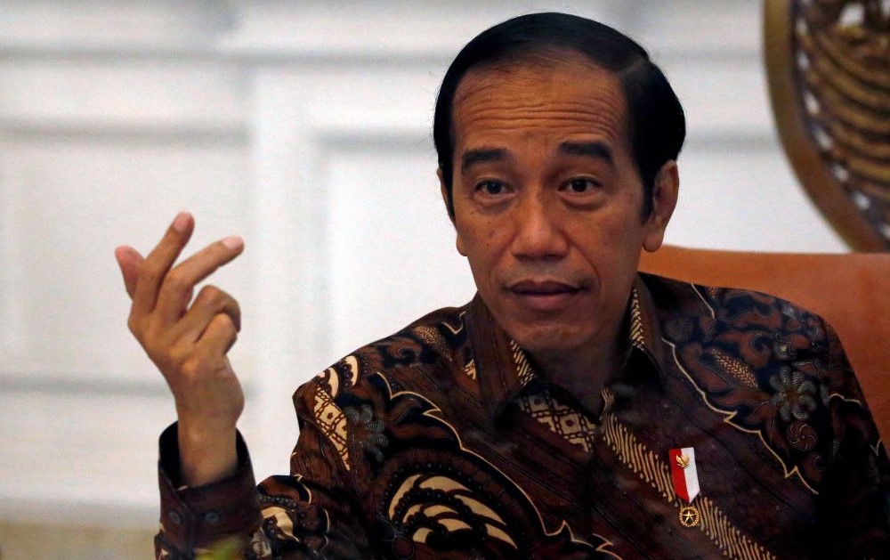 Indonesian President Joko Widodo at the presidential palace in Jakarta, Indonesia, Nov. 13, 2020. (Reuters)