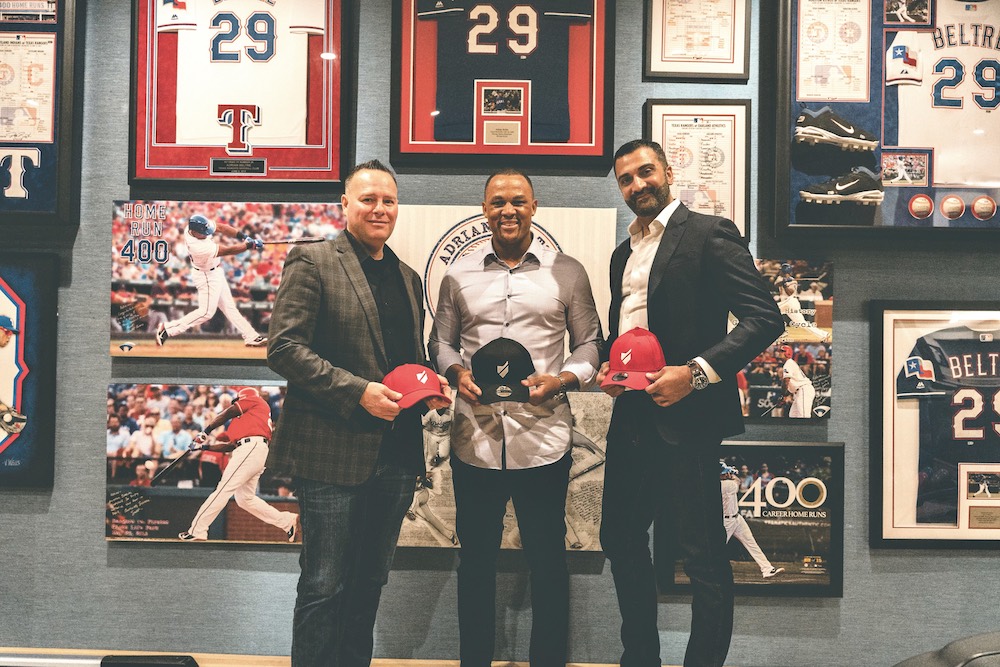 MLB legend Adrián Beltré (center) has joined the Baseball United ownership group (Baseball United)