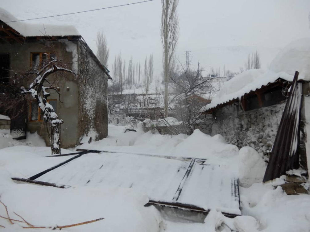 A view shows the area affected by an avalanche in Gorno-Badakhshan region, Tajikistan, on Feb.15, 2023. (Reuters)
