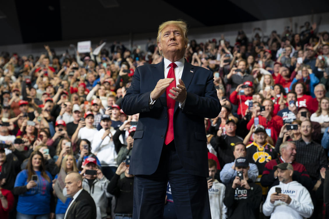 Former US president Donald Trump held a kickoff rally on Jan. 28 in South Carolina, above, where his 2016 primary victory sealed his status as GOP frontrunner. (AP)